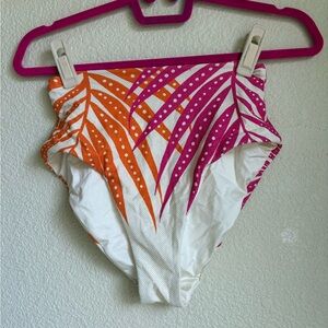 Trina Turk Pink and Orange Bikini Bottom